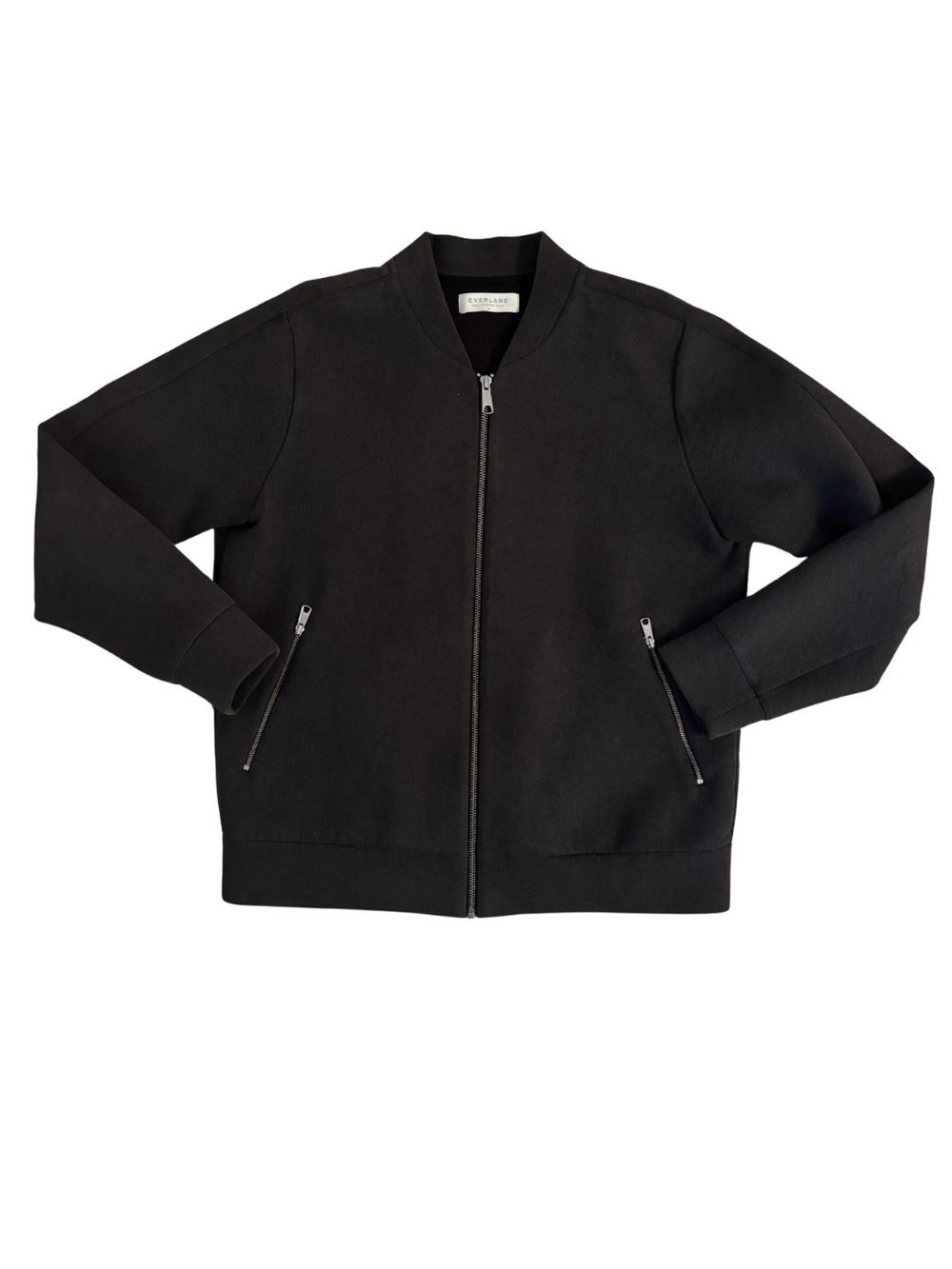 Everlane Scuba Charcoal Bomber Jacket - Zip Front